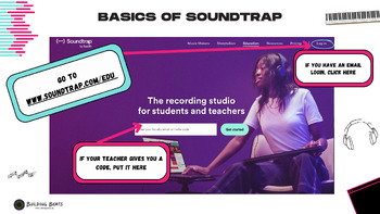 Preview of The Basics of Soundtrap [Music Production Student Slides - Google Slides]