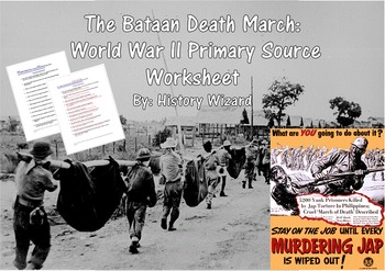 for grade 1 worksheet Bataan Source The Primary World Death War II March: