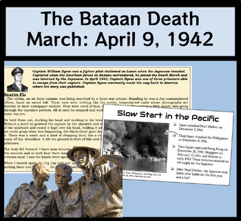 Preview of The Bataan Death March during World War II