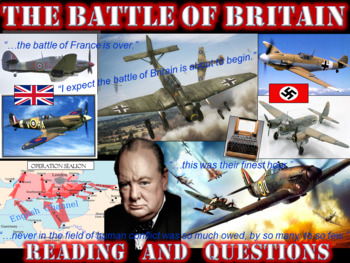 Preview of The Battle of Britain (Reading & Questions)