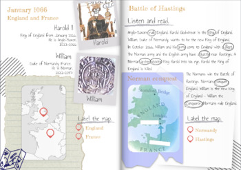 Preview of The Battle of Hastings for New to English EAL ESL Students