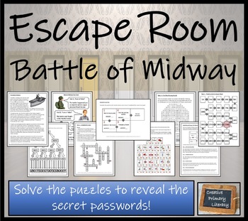Preview of The Battle of Midway Escape Room Activity