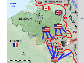The Battle of the Bulge WWII (Text, Maps & Questions) | TPT