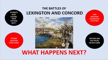 Preview of The Battles of Lexington and Concord:  What Happens Next?