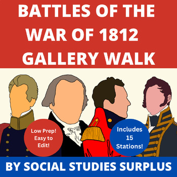 Preview of The Battles of the War of 1812 Gallery Walk/Stations Activity