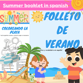 The Beach Summer in Spanish Activity Pack /Summer booklet 
