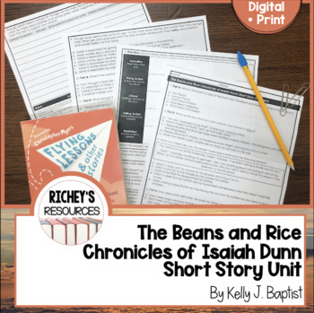 Preview of The Beans and Rice Chronicles of Isaiah Dunn Short Story Unit Digital and Print