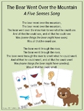 The Bear Went Over the Mountain Five Senses Song, preschool music