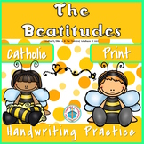The Beatitudes Handwriting Practice in Print
