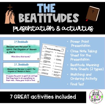 Preview of The Beatitudes - Presentation & Activities