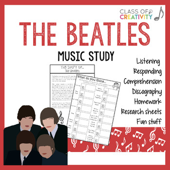 Preview of The Beatles Music Study: Activities and Worksheets
