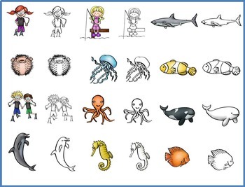 The Beezy Brats and the Sea World Clip Art by TheBeezyTeacher | TPT