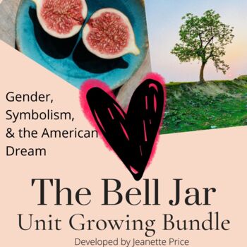 Preview of The Bell Jar Unit Growing Bundle: Gender, Symbolism, & American Dream Literature