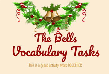 Preview of The Bells Vocabulary Tasks