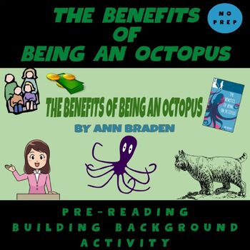Preview of The Benefits of Being an Octopus, Pre-Reading Background Activity, GOOGLE SLIDES