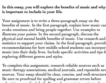 music essay pdf