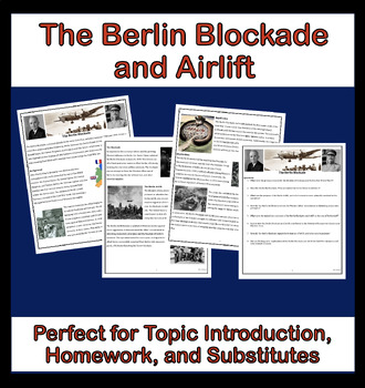 Preview of The Berlin Blockade and Airlift Reading & Questions