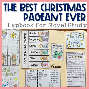 Preview of The Best Christmas Pageant Ever Lapbook for Novel Study