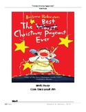 The Best Christmas Pageant Ever NOVEL STUDY