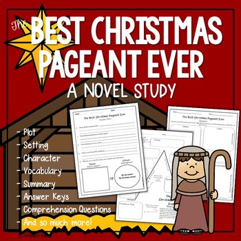 Preview of The Best Christmas Pageant Ever Novel Study (Worst Christmas Pageant Ever)