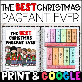 Preview of The Best Christmas Pageant Ever Novel Study with GOOGLE Slides