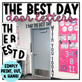 The Best Day Letters for Classroom Door