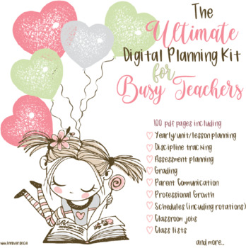 Preview of The Best Digital Planner Kit for Busy Teachers