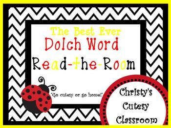 Preview of The Best Ever Dolch Sight Word Read-the-Room--Ladybugs