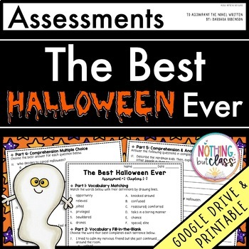 Preview of The Best Halloween Ever - Tests | Quizzes | Assessments