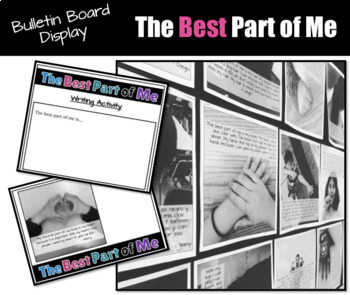 Preview of The Best Part of Me: Bulletin Board Display & Writing Activity w/DIGITAL VERSION