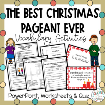 The Best Christmas Pageant Ever Vocabulary Activities  TPT