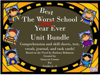 Preview of The Best Worst School Year Ever Complete Unit Bundle