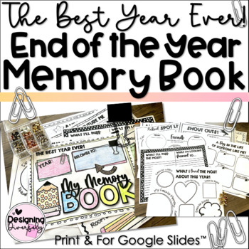 Preview of The Best Year Ever End of the Year Memory Book | Digital and Print