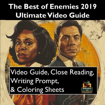 Preview of The Best of Enemies Movie Guide: Worksheets, Reading, Coloring, & More!