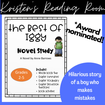 The Best Of Iggy Book Study Discussion Questions Vocabulary And Quiz