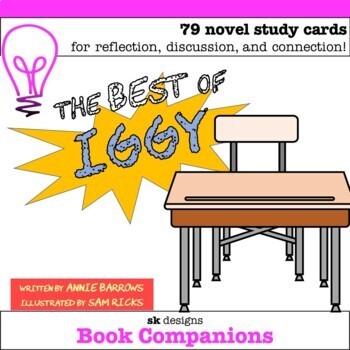 Preview of The Best of Iggy by Barrows Novel Study Questions Google Slides™ Compatible