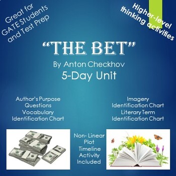 Preview of The Bet by Anton Checkhov 5-Day Author's Purpose Unit