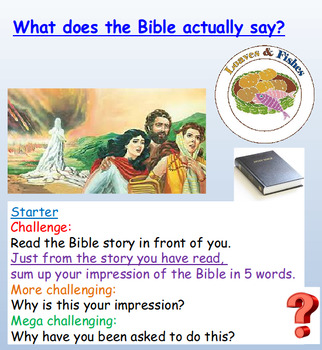 Preview of The Bible - Presentation and Worksheets