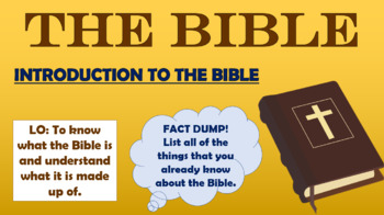 Preview of The Bible - Introduction to the Bible!