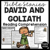 The Bible Story of David and Goliath Reading Comprehension