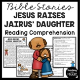 The Bible Story of Jesus Heals Jairus' Daughter Reading Co