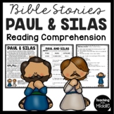 The Bible Story of Paul and Silas Reading Comprehension Worksheet