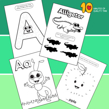 The Big Alphabet Printable Pack!! by 10 Minutes of Quality Time | TPT