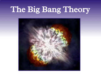 Preview of The Big Bang Theory: Google Slides, Study Guide, & Test