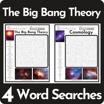 The Big Bang Theory Word Search Puzzle BUNDLE by Word Searches To Print