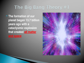 The Big Bang and the Nebular Hypothesis Power Point Presentation