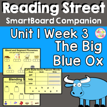 Preview of The Big Blue Ox SmartBoard Companion 1st First Grade