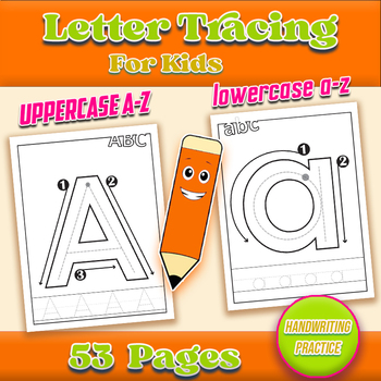 Preview of The Big Book of Letter Tracing Uppercase & Lowercase Practice for kids