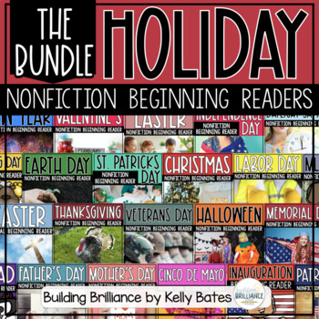 Preview of The Big Bundle of Nonfiction Holiday Emergent Readers for Beginning Readers