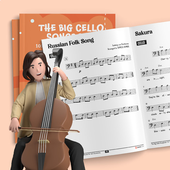 Preview of The Big Cello Songbook: 101 Tunes for All Occasions | Bass Clef Sheet Music